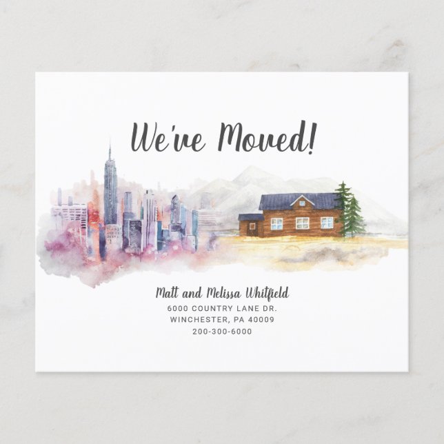 Budget que nous avons déplacé le Faire-part de dép (Devant)