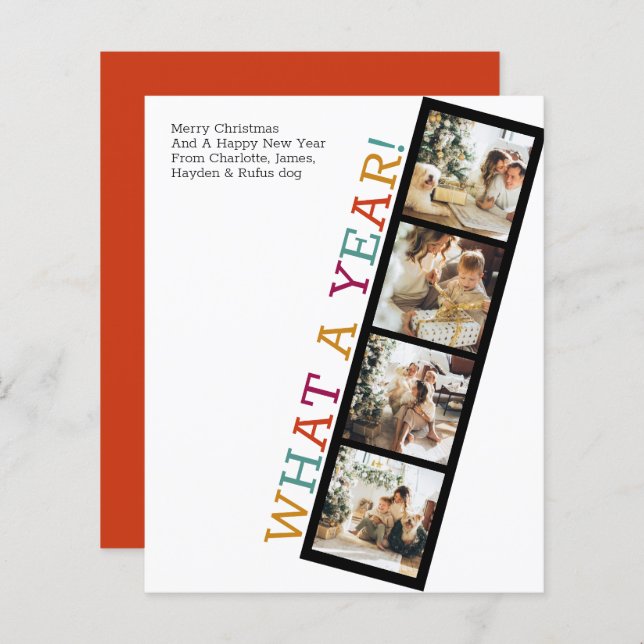 BUDGET Quelle année photo Noël (Devant / Derrière)