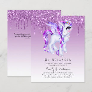 BUDGET Quinceanera Licorne Pailletée Anicorne Ailé