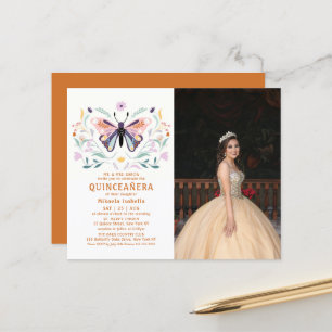 Budget Quinceañera Papillon rose Photo Floral