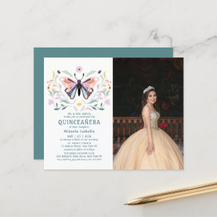 Budget Quinceañera Papillon rose Photo Floral