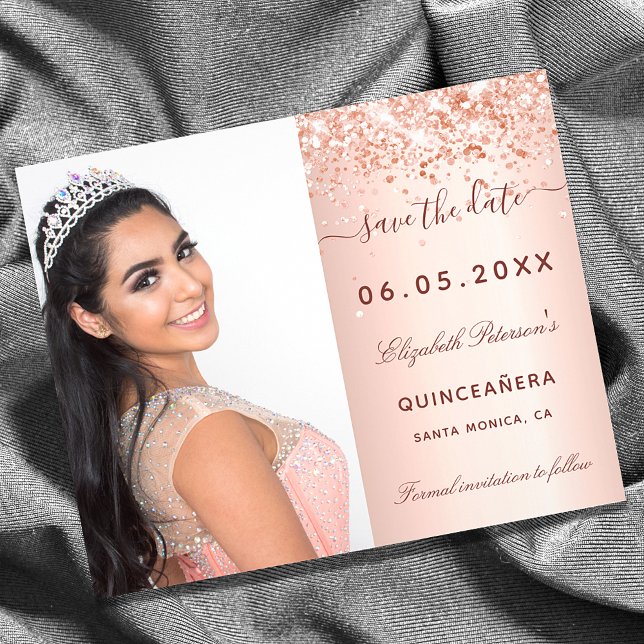 Budget Quinceanera photo du rose Enregistrer la da (Créateur téléchargé)