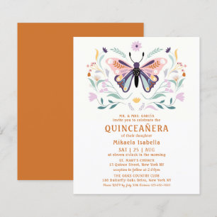 Budget Quinceañera Pink Purple Butpe Floral