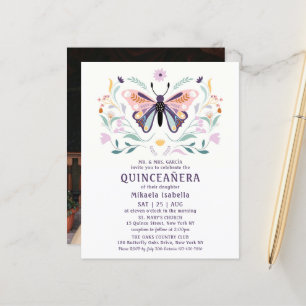 Budget Quinceañera Pink Purple Papillon photo