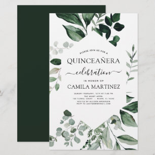 Budget Quinceanera Printemps Botanique Verdure