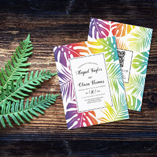 BUDGET Rainbow gay lesbienne faire-part de mariage