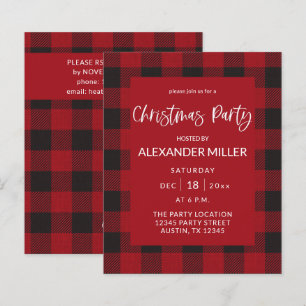 Budget Red Buffalo Plaid Fête de Noël