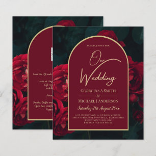 BUDGET Red Roses ForêtVert Mariage d'hiver INVITAT