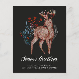 Budget Reindeer Nordic Folk Carte de vacances d'af