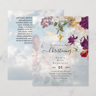 BUDGET REMERCIER LES Invitations Baptême Bautizo B