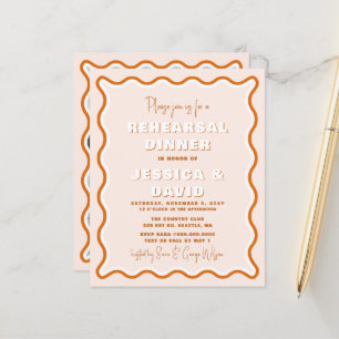 Budget Répétition Terracotta Dîner Invitation