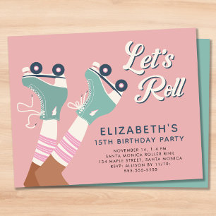 Budget Retro Patinage à roulettes fête d'anniversa