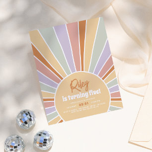 Budget Retro Sunshine Super Fille fête d'anniversa