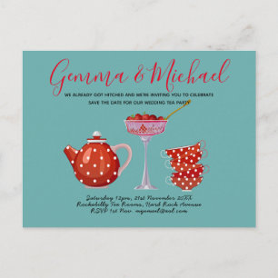 Budget Retro Tea Party Invitation Rockabilly 1950