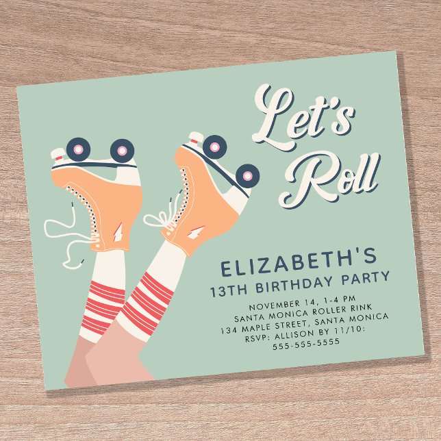 Budget Roller Skating Girls Anniversaire (Créateur téléchargé)