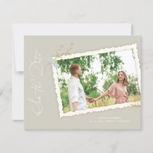 Budget Romantic Vintage Photo Album Scrapbook (Devant)