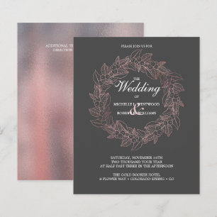 BUDGET Romantique Élégant Rose Mariage de couronne