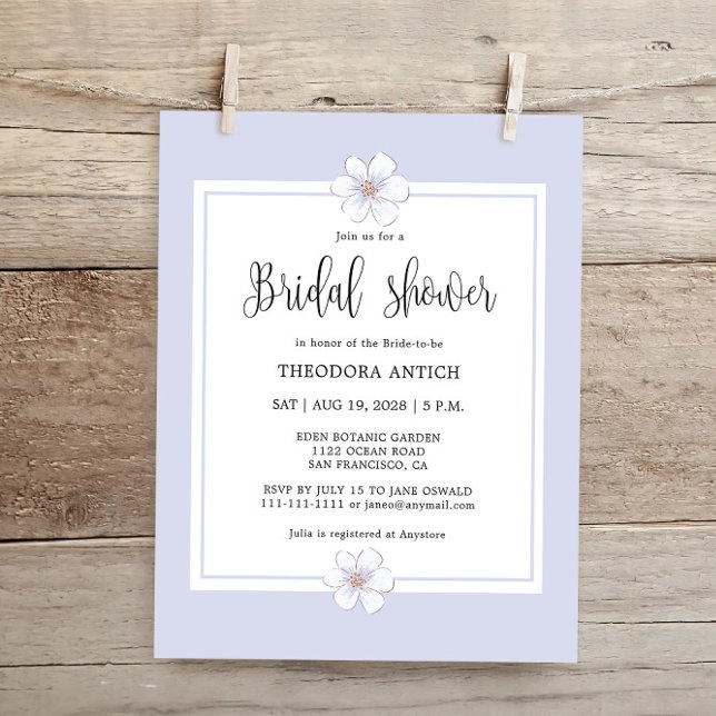 Budget Romantique Lilac Fête des mariées florale (Créateur téléchargé)