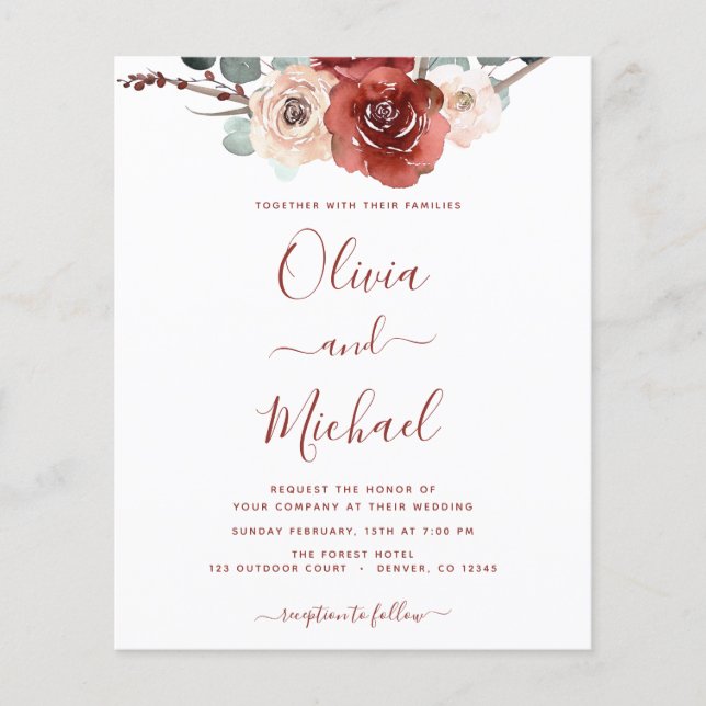 Budget Romantique Photo Bourgogne Mariage Automne (Devant)