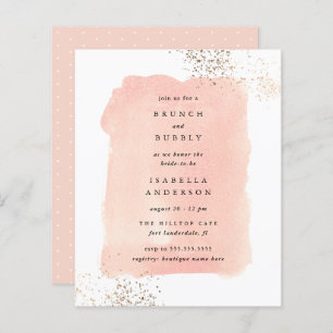 Budget Rose Aquarelle Brunch Fête des mariées Bubb