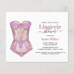 BUDGET rose blanc Bustier Lingerie Fête des mariée