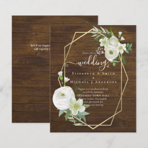 BUDGET Rose Blanche Verdure Or Wedding