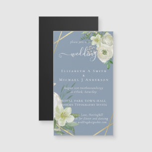 BUDGET Rose blanche verte Mariage or