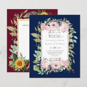 BUDGET Rose Blush Floral Sage Mariage