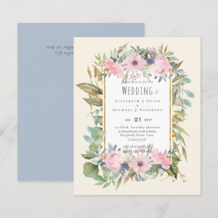 BUDGET Rose Blush Floral Sage Mariage