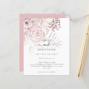 Budget Rose Florals Mariage de script informel