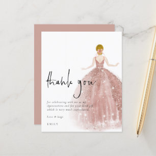 Budget Rose Gold Gown Blonde Quinceañera Merci