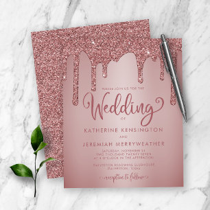 BUDGET Rose Gold Paillettes Mariage Étincelant