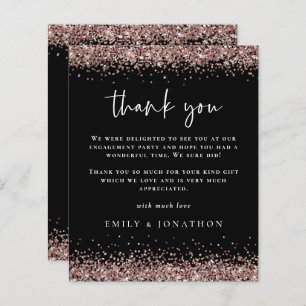 Budget Rose Gold Parties scintillant Black Fiançai