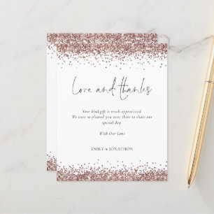 Budget Rose Gold Parties scintillant Mariage Amour