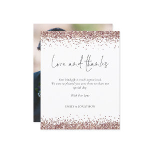 Budget Rose Gold Parties scintillant Photo Mariage