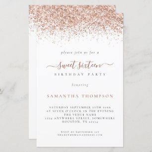 Budget Rose Gold Parties scintillant Sweet 16 Anni