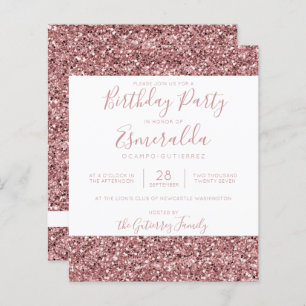BUDGET Rose Gold rose Parties scintillant Annivers