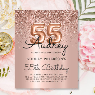 Budget Rose Parties scintillant d'or 55e anniversa