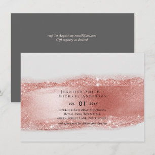 Budget Rose Parties scintillant or Foil Look Mari