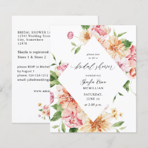 Budget Rose & Pêche Florale & Fête des mariées ver