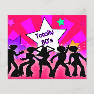 Budget rose Totalement 80's Retro Party Invitation