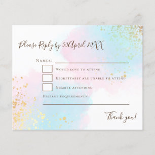 Budget rose Turquoise avec Gold Confetti Wedding R