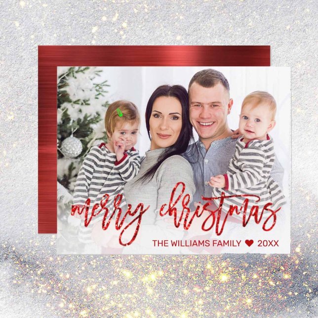 Budget Rouge Joyeux Noël Parties scintillant Scrip (Créateur téléchargé)