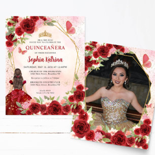 Budget Rouge or Floral Princesse Quinceañera Photo