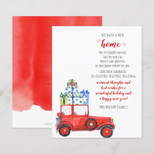 Budget rouge voiture de Noël Nous avons déplacé le