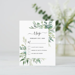 Budget RSVP Botanical Green Foliage