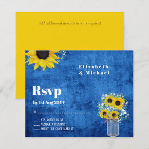 Budget RSVP Russe Mariage de tournesols
