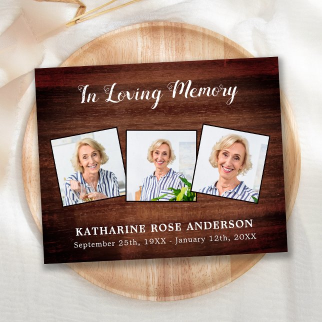 Budget Russe 3 Photo Funéraire Merci Sympathie (Créateur téléchargé)