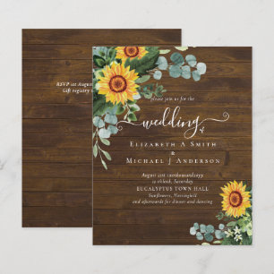 BUDGET Russe tournesol Eucalyptus Mariage Feuille