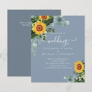 BUDGET Russe tournesol Eucalyptus Mariage Feuille
